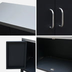 Cocina Exterior De Acero, 80cm, Negro