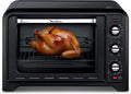 Moulinex Four électrique à chaleur tournante 60 L, 7 modes de cuisson, Tournebroche, Thermostat réglable jusqu’à 240 °C, Timer 120 minutes, 2 grilles réversibles, Optimo, Noir OX495810