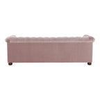 Brenna 3 Seater Teak Wood Fabric Sofa