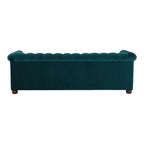 Brenna 3 Seater Teak Wood Fabric Sofa