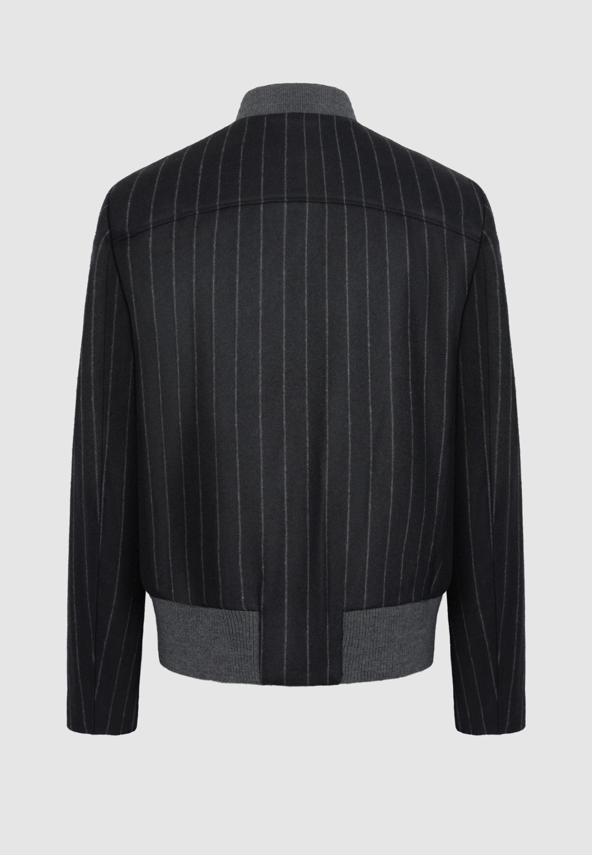 Blouson zippé noir à rayures tennis