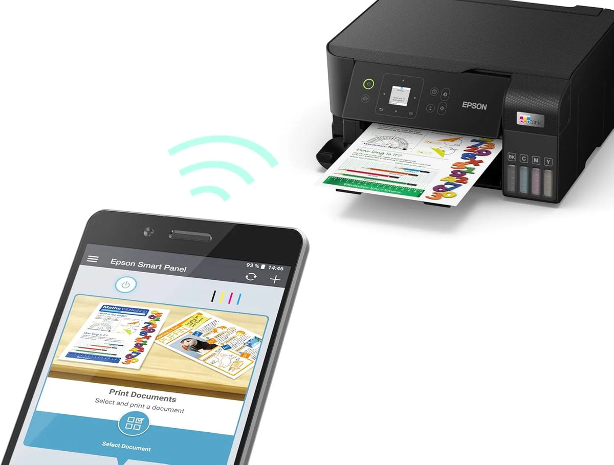 EcoTank ET-2840 Imprimante à réservoir d'encre Multifonction A4 Wi-FI avec Un Stock d'encre jusqu'à 3 Ans