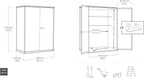 KETER Armoire extérieure HIGHSTORE Plus Gris - 1400 litres