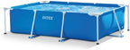 Intex Piscine Metal Frame Junior rectangulaire Tubulaire (l) 2,20 x (l) 1,50 x (h) 0,60m