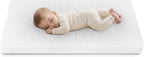Love For Sleep lit bébé évolutif en bois blanc 120 × 60 cm avec matelas mousse, tiroir, barrière de sécurité et protections en silicone, modèle Jacob