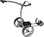 Chariot de golf électrique GT-X400 Pro avec batterie lithium 18 Ah, gris argent