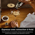 NINJA Machine à café Luxe Essential 2-en-1, Latte, Cappuccino et Espresso avec broyeur à grains et mousseur à lait intégrés, facile à utiliser, 2 préréglages mousse, argent, ES501EU