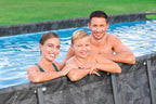 Bestway Kit Piscine Hors Sol rectangulaire APX 365-549 cm x 274 cm x 132 cm - Gris foncé