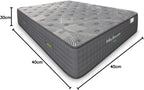 Matnature | Platinum | Mattress Great Comfort Pro Multiple Rest | Pocket Springs and Memory Foam | Height 30 cm | Breathable, Non-Slip and Anti-Mite (150 x 200 cm)