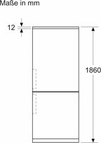Bosch KGN367LDF - Série 4, Réfrigérateur combiné pose libre, 186 x 60 cm, Acier inoxydable