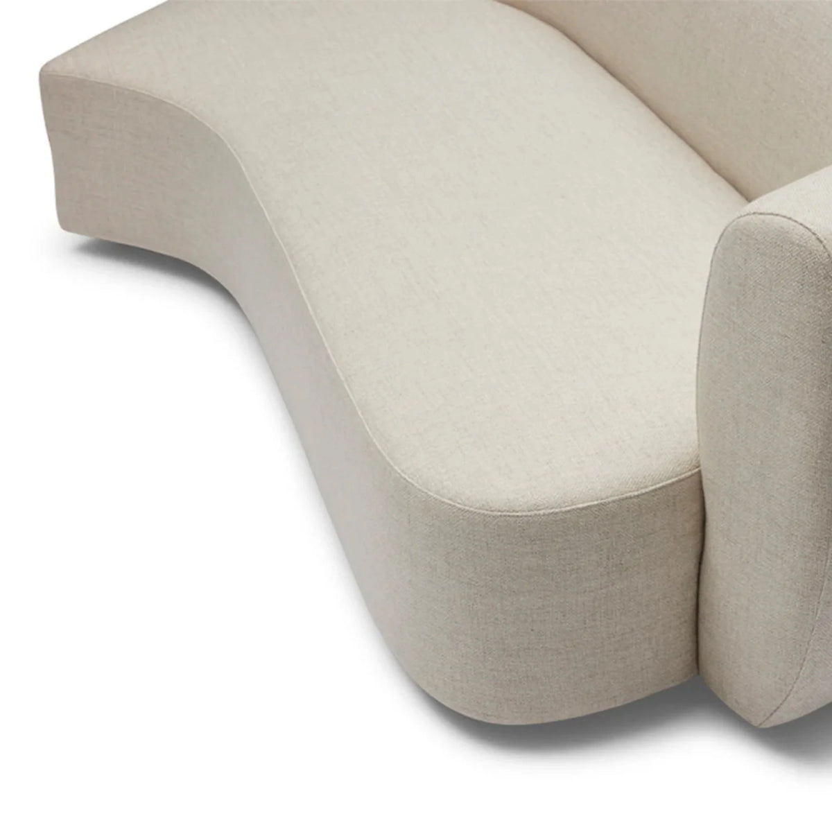Nismaaya Celine Sectional Sofa Ivory Right-Left