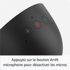 Amazon Echo Spot (Nouvelle génération) | Réveil connecté avec un son de qualité et Alexa | Blanc
