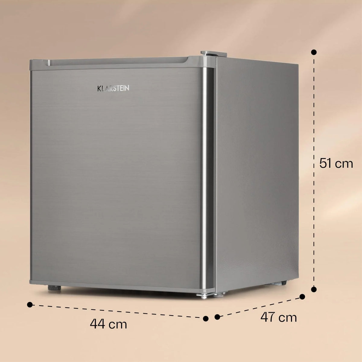 Klarstein Mini Congelateur Armoire, Petit Congélateur pour la Chambre et la Maison, Mini congélateur 33L, Congelateur Petite Taille avec Etagère, Econome en Energie, Appareil à glaçons et Grattoir