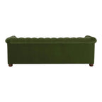 Brenna 3 Seater Teak Wood Fabric Sofa