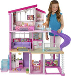 Casa de Muñecas Barbie DreamHouse con más de 70 Accesorios, Elevador Funcional, Luces y Sonidos