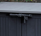 KETER Abri Horizontal Range Poubelle SIO Nova - 880 litres - Noir