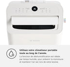 Bosch Cool 2000 Portable AC - 3 en 1 Climatiseur, Déshumidificateur, Ventilateur - 2,6 kW pour les pièces jusqu'à 35m² - Avec Mode Auto, Mode Silencieux et Mode Veille (46 db (A)) [Classe A]
