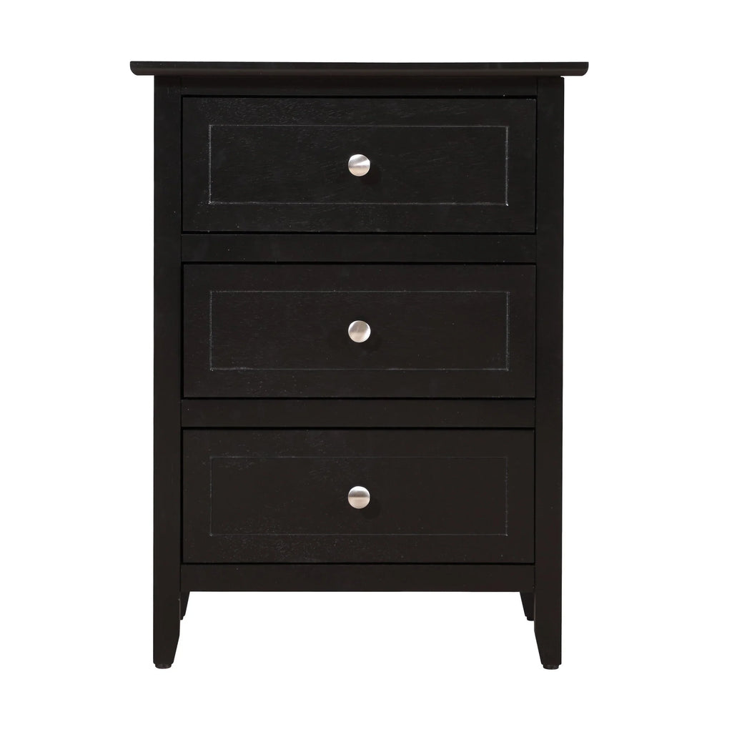 Daniel 3-drawer Transitional Wooden Nightstand
