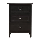Daniel 3-drawer Transitional Wooden Nightstand