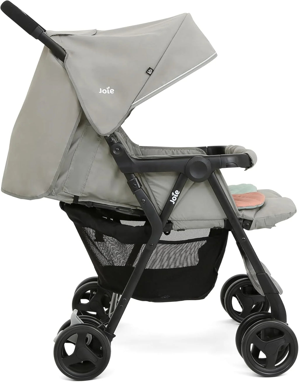 Joie - Aire™ Twin - Poussette Double - Sièges Inclinables Indépendants - Harnais 5 Points - Suspension 4 Roues - Pliage Facile Et Compact - Capotes UPF 50+ - Dès la Naissance