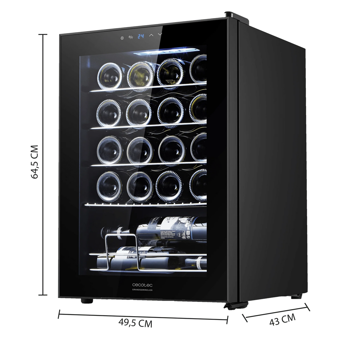 Bolero GrandSommelier 2050 Black Compressor