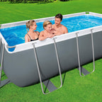 Bestway Steel Pro Max Kit Piscine Hors Sol - 412 cm x 201 cm x 122 cm - Gris foncé