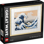 LEGO Art Hokusai – La Gran Ola, Arte Japonés 3D para Pared, Cuadro con Marco para Decoración de Hogar u Oficina, Kit Creativo de Artes y Manualidades, 31208