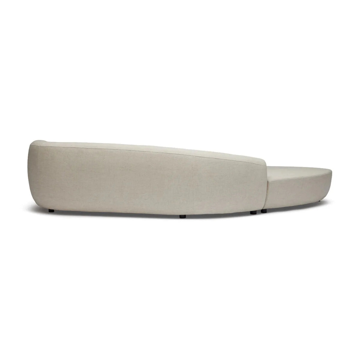 Nismaaya Celine Sectional Sofa Ivory Right-Left