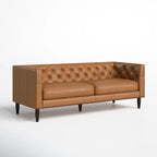 Camishia Leather Chesterfield 2 Seater Sofa