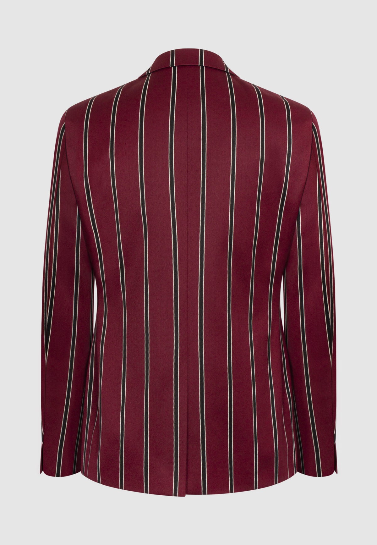 Veste coupe ajustée bordeaux à rayures régatta en laine et coton