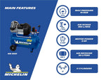 MICHELIN Compresseur d'Air Portatif MB3650 - Cuve 50 Litres - Moteur 3 cv - Pression Maximale 10 bar - Débit d'Air 360 l/min - 21.6 m³/h