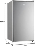 FrigeluX Réfrigérateur Table Top Gris R0TT91SE 91L