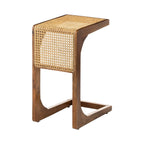 Helen Teak Wood & Rattan Side Table