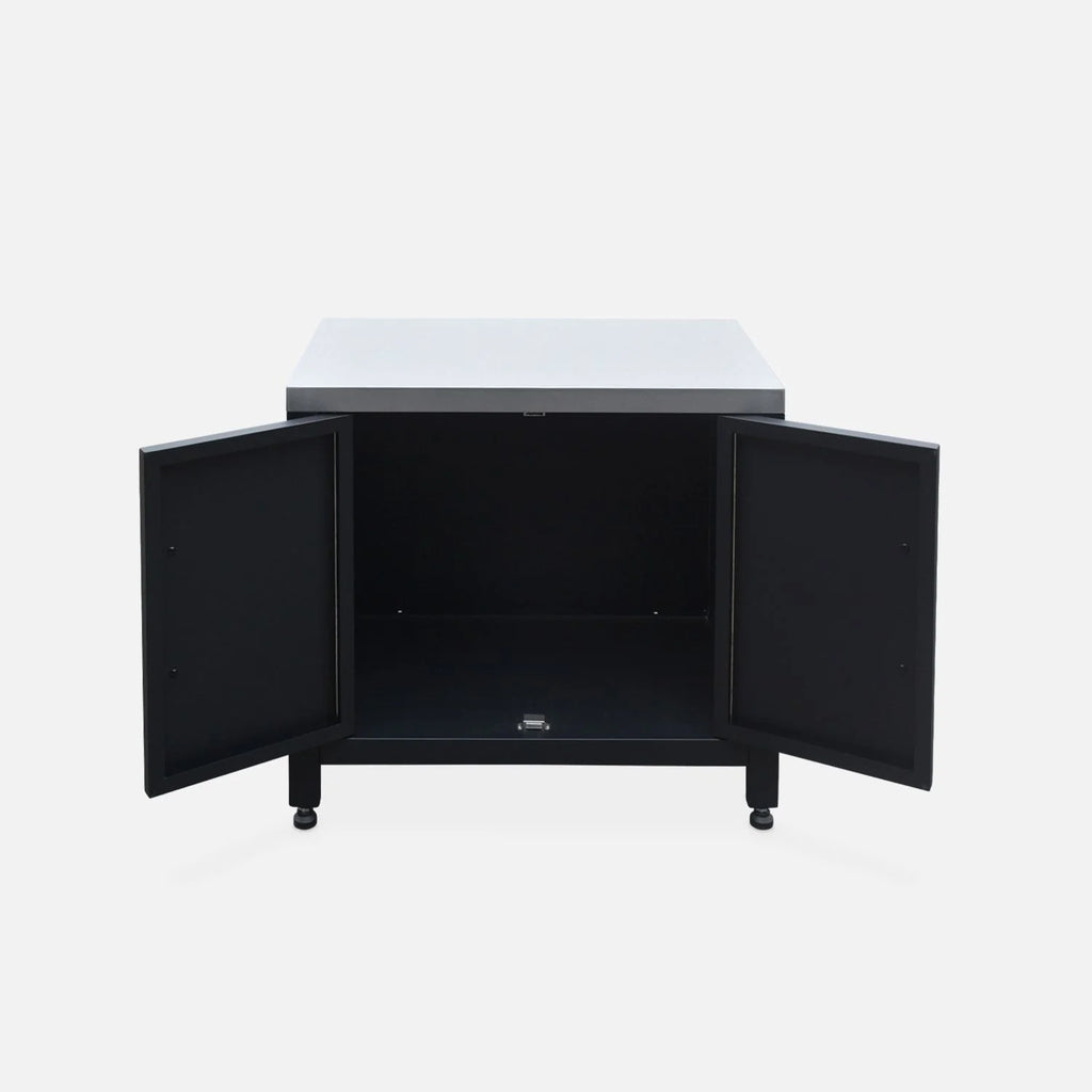 Cocina Exterior De Acero, 80cm, Negro