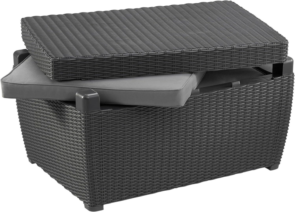 Mia Ensemble Table de Rangement en Graphite