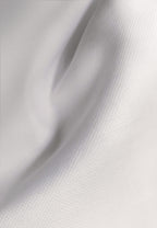 Chemise texturée à col tulipe en coton blanc