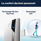 DELONGHI Pinguino PAC EX130 CST Climatiseur mobile WiFi avec fonction de déshumidification, version Pro jusqu'à 120 m³ Blanc