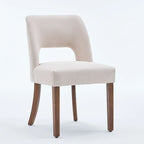 Lot de 4 chaises de salle à manger tapissées de tissu