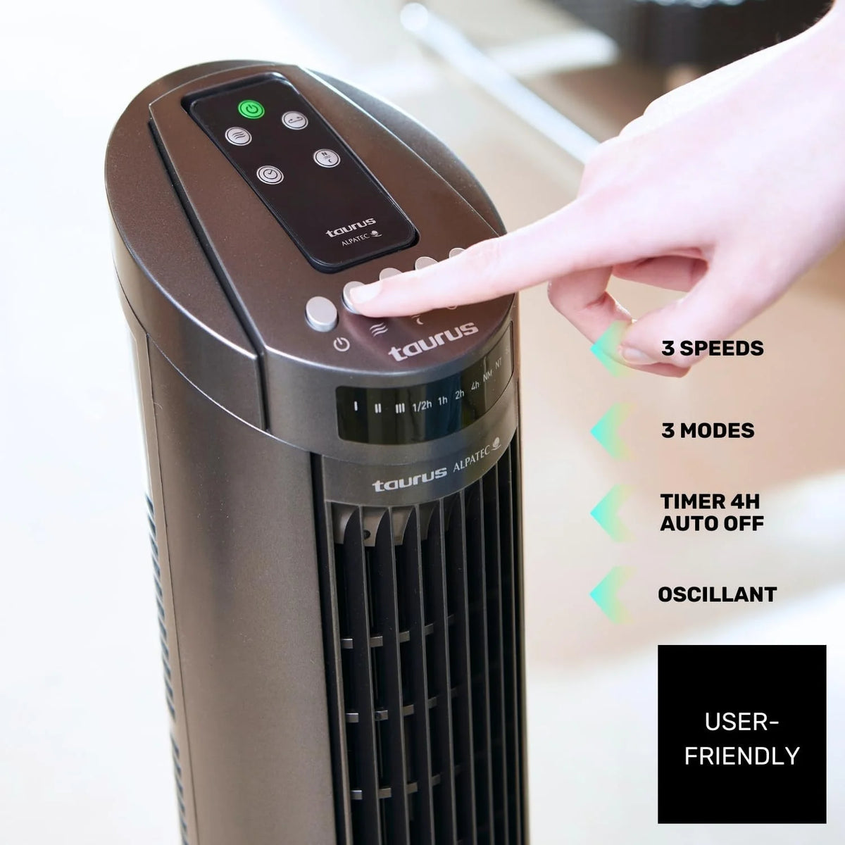Ventilador de Torre Taurus - New Babel 50W, Altura 86 cm
