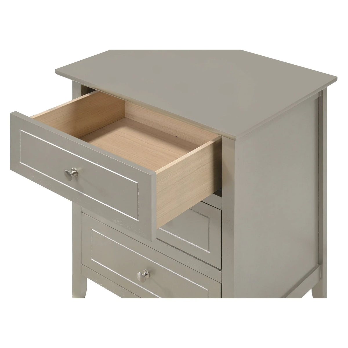Daniel 3-drawer Transitional Wooden Nightstand