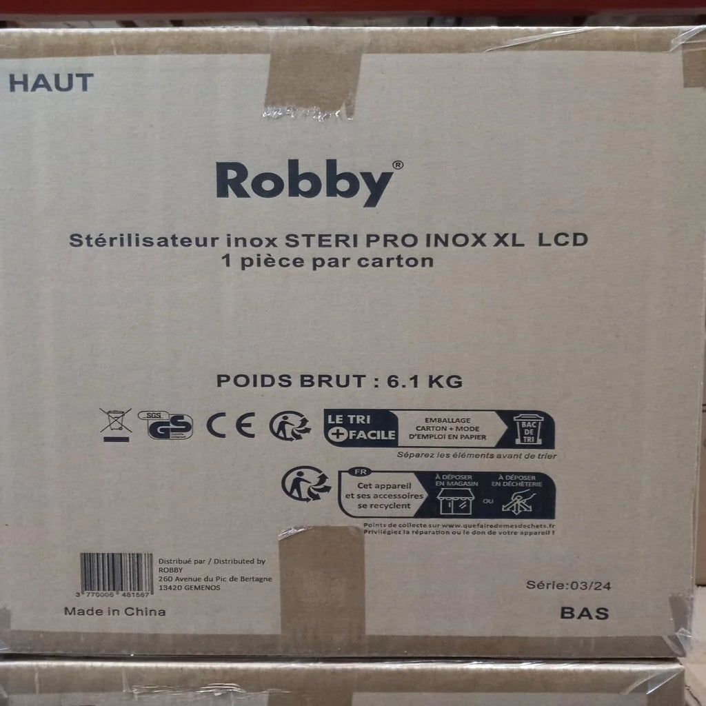 Stérilisateur De Bocaux Électrique Cuve Inox Avec Écran Lcd Robinet Et Minuteur 31l 2000w - STERI PRO INOX XL LCD