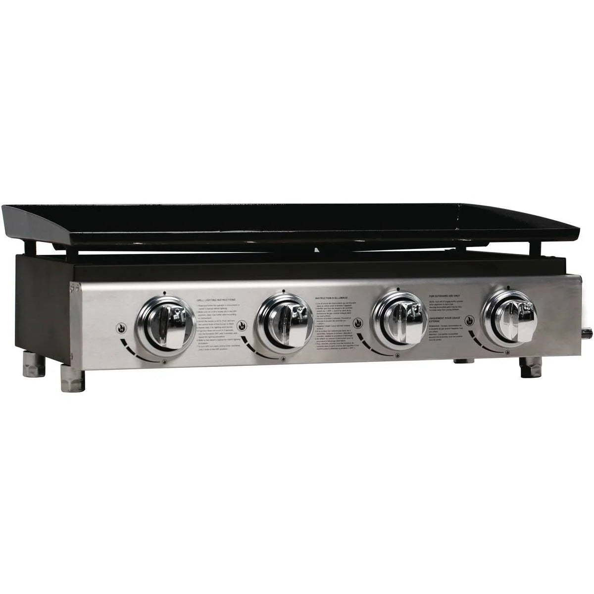 Plancha "presto 4" - 4 Quemadores -  9.7kw - Gris