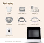 HAVA mini lave-vaisselle portable, 6 programmes avec réservoir d’eau intégré 5 L, sans branchement, fonction soin bébé et séchage à l’air, pour appartements et camping-cars
