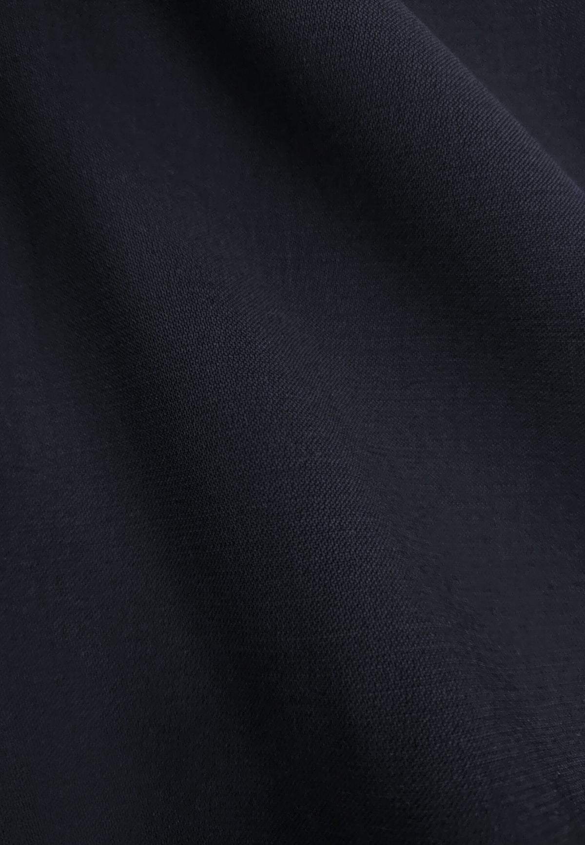 Pantalon en laine bleu marine à poches rectangulaires
