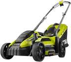 Tondeuse électrique RYOBI 1300W Coupe 33cm RLM13E33S - Bac de 35L, réglage centralisé de la Hauteur, 2-en-1 ramassage et Mulching, Ergonomique, idéale pour Jardins jusqu'à 300 m².