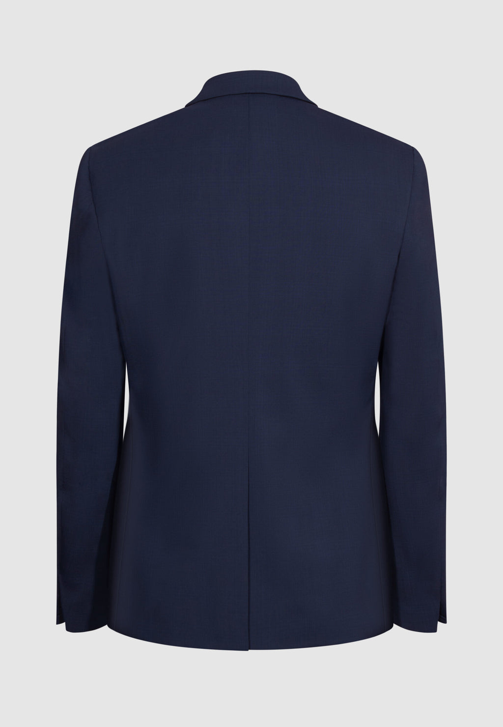 Veste coupe ajustée en laine bleu nuit