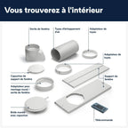 De'Longhi Pinguino PAC EX105 Climatiseur mobile avec technologie EcoRealFeel 10 000 BTU/h, pour pièces jusqu'à 100 m³, fonction déshumidification et ventilation, minuterie 24 heures, classe