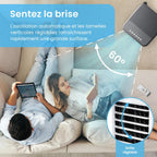 Pro Breeze Rafraîchisseur d'Air Portable 5L, Ventilateur, Humidificateur, 3 Vitesses, Oscillation Automatique, Minuterie, Télécommande - Refroidisseur d'Air par évaporation Mobile et Puissant