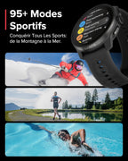 SUUNTO Race S Montre Sport Femme Homme, Tracker d'Activités GPS Running, Bi-Band GNSS, Carte Hors Ligne, Écran Tactile AMOLED, Smartwatch Cardiofréquencemètre Podomètre Altimètre, 13 Jours d'Autonomie