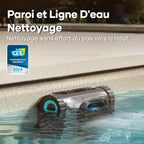 AIPER Scuba S1 Robot Pool Floor and Walls, Water Line, Cordless Pool Vacuum, 4 Modes, 150Min Battery Life, Climbing Walls, Intelligent Navigation 2.0, Ideal for In-Ground Pools 150